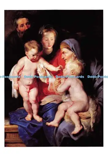 Postkarte D011569. Peter Paul Rubens. Die Heilige Familie mit St. Elisabeth und St. J.