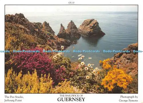 D011669 Die Vogtei von Guernsey. Die Erbsenstapel. Jerbourg Point. George Symons