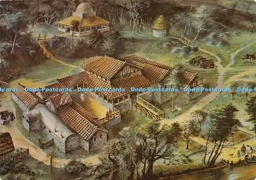 D011790 Römische Villa aus Wiegenstein. Kent. W. S. Cowell Ltd