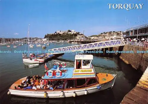 D011800 Torquay. South Devon. Der Hafen. Lachs