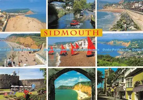 D011879 Sidmouth. Mehrfachansicht. John Hinde. 1997