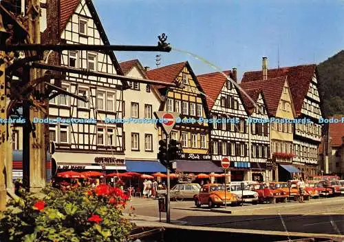 D012148 Urach Schwäbische Alb. Marktplatz in Urach. Robert Holder