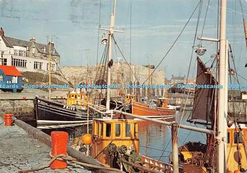 D014851 Seahouses Harbour. Northumberland. J. Arthur Dixon. 1991