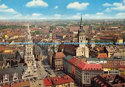 D012969 München. Vogelperspektive auf München Stadtpanorama vom Steil des berühmten Fr