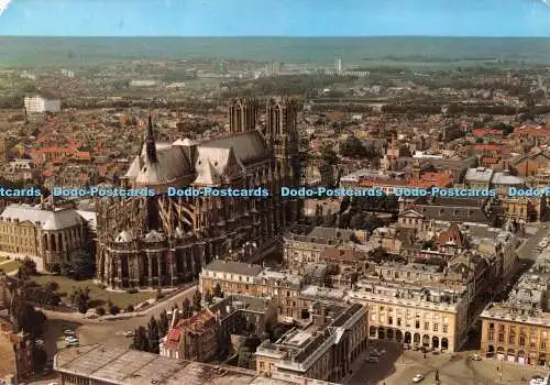 D015082 Reims. Marne. Vue generale sur la Cathedrale et la Place Royale. Sammeln