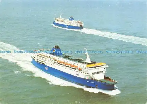 D015110 Stolz von Calais und Stolz von Dover. Postkarte