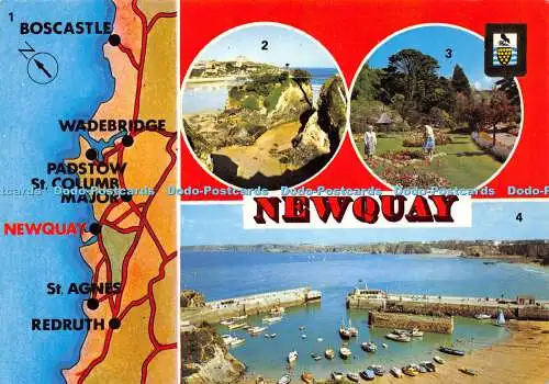 D015154 Newquay. Standort Newquay an der Küste Nord Cornishs. Die Insel Newquay. Tr