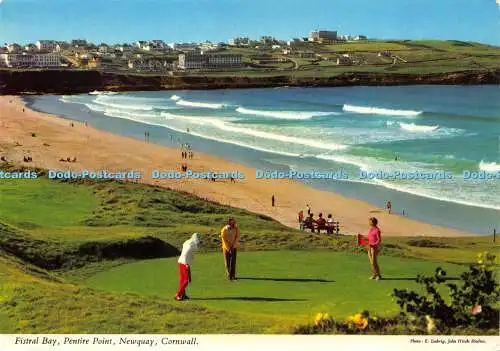 D015199 Fistral Bay. Pentire Point. Newquay. Cornwall. E. Ludwig. John Hinde Stu