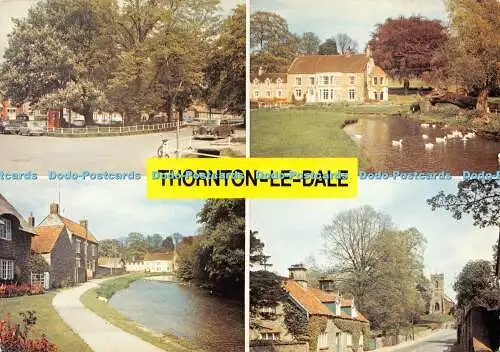 D015343 Thornton Le Dale. Yorkshire. Dorfzentrum. Beck Isle. Kirchenansicht. J.