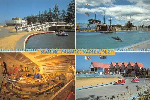 D018311 Marine Parade. Napier. N. Z. Tiki. Pictorial Publications Limited. Multi