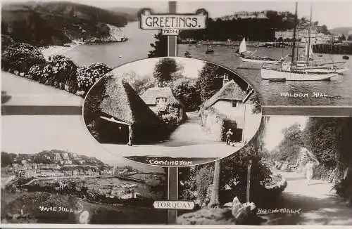 PC48568 Grüße aus Torquay. Mehrfachansicht. Arjay. RP
