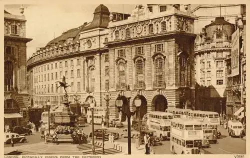 PC48889 London. Piccadilly Circus aus dem Kriterium. Photochrom. Nr V3561