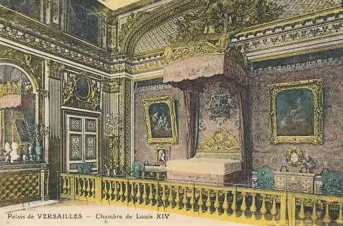 PC49617 Palais de Versailles. Chambre de Louis XIV. A. Bourdier