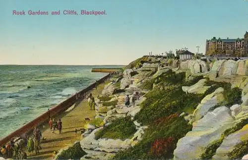 PC47554 Rock Gardens and Cliffs. Blackpool. 1932