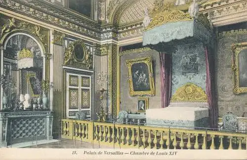 PC49447 Palais de Versailles. Chambre de Louis XIV. Heliotypie. Nr 18. B. Hopkin