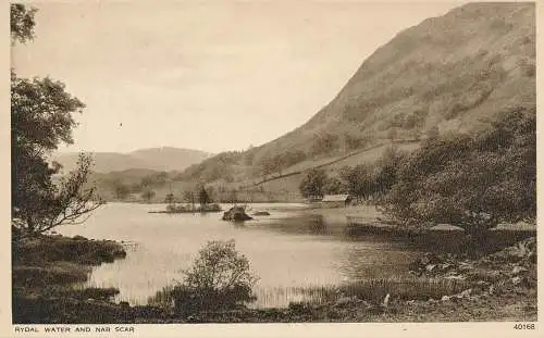 PC48858 Rydal Water and Nab Scar. Photochrom. Nr 40168