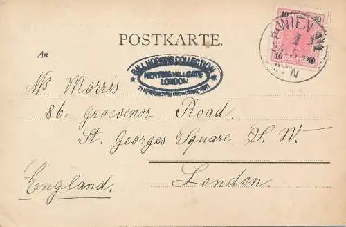 PC49734 Tausend Grusse. O. Schreyer. Fr. A. Ackermann. Nr 273. B. Hopkins