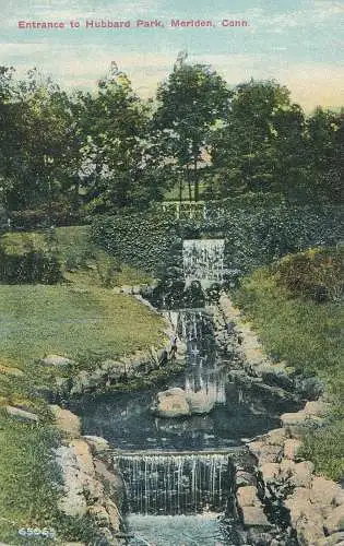 PC49895 Eingang zum Hubbard Park. Merlden. Conn