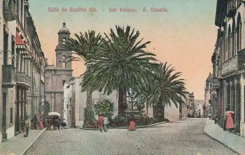 PC51487 Calle de Espiritu Sta. Las Palmas. G. Canaria. 1913