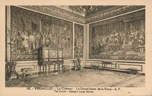 PC51338 Versailles. Das Schloss. Queens Large Saloon. E. Papeghin