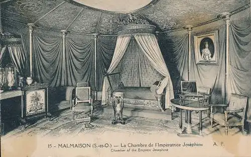 PC51493 Malmaison. Kammer der Kaiserin Josephine. A. Papeghin. Nr 15