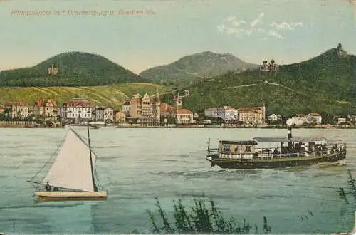 PC51429 Königswinter mit Drachenburg u. Drachenfels