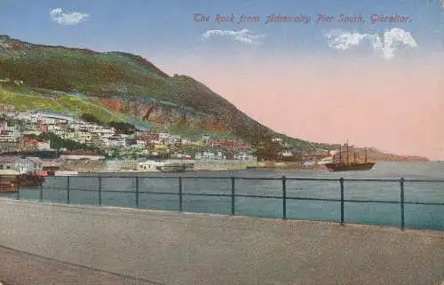 PC51739 The Rock vom Admiralty Pier South. Gibraltar. Benzaquen. B. Hopkins