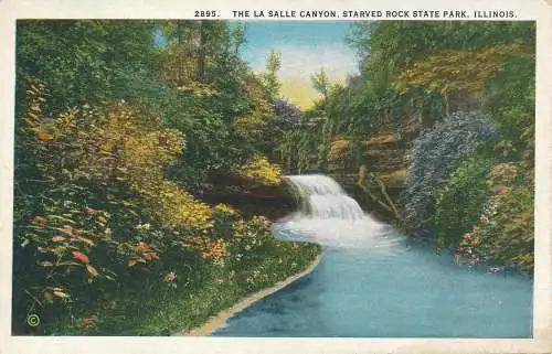 PC54701 The La Salle Canyon. Starved Rock State Park. Illinois. E. A. Bischof