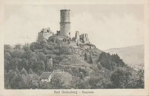 PC54407 Bad Godesberg. Burgruine. Wilhelm Kohler. Nr 3049