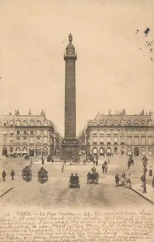 PC54032 Paris. La Place Vendome. LL. Nr 55. 1906