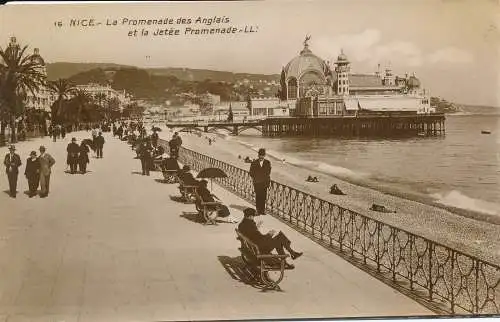 PC51528 Schön. La Promenade des Anglais et la Jetee Promenade. Levy et Neurdein R