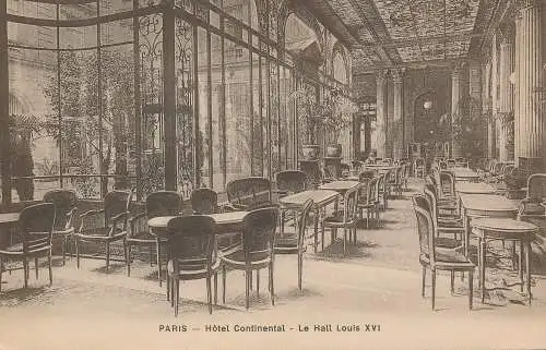 PC52344 Paris. Hotel Continental. Le Hall Louis XVI. 1919