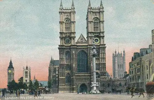 PC60046 London. Westminster Abbey. W. J. Hay und Co. Sequenz