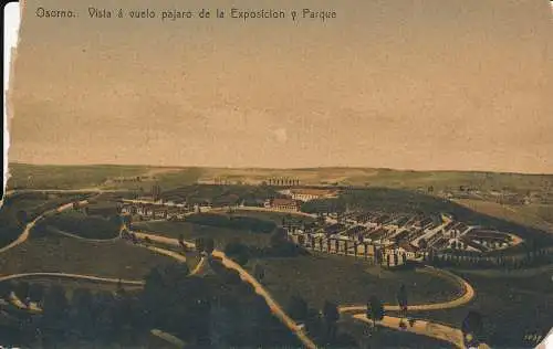 PC52071 Osorno. Vista a Vuelo Pajaro de la Exposicion y Parque