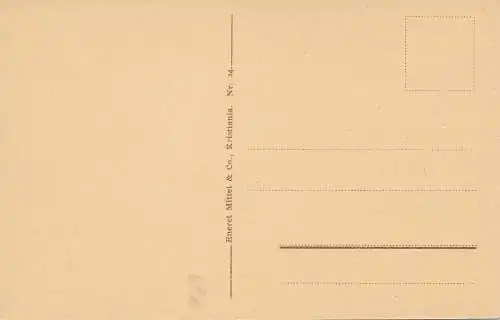 PC51515 Norge. Gudvagen. Lied. Eneret Mittet. Nr 24