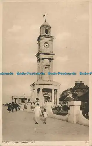 R024493 Uhrturm. Herne Bay. 1936