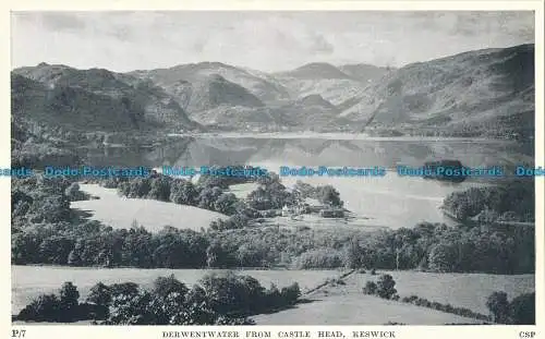 R025587 Derwentwater von Castle Head. Keswick. Chadwick