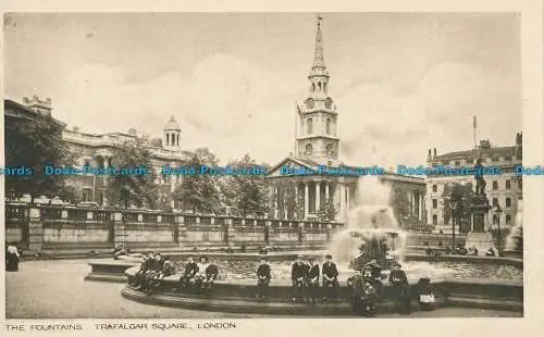 R026096 Die Brunnen. Trafalgar Square. London. Stiefel