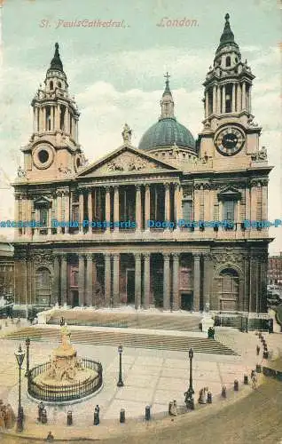 R026192 St. Pauls Cathedral. London. 1906