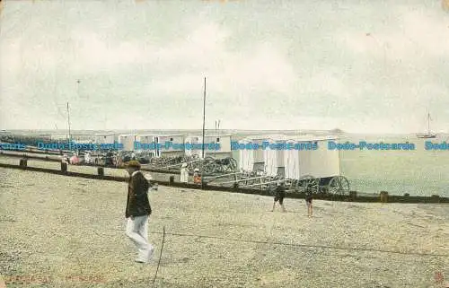 R026919 The Beach. Herne Bay. stecken. 1909