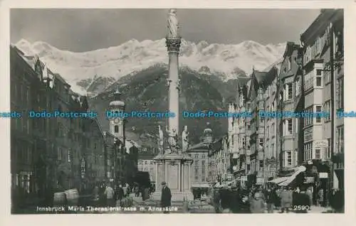 R027743 Innsbruck Maria Theresienstraße m. Annasaule. 1954