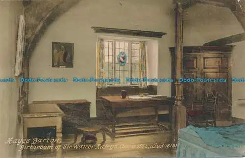 R027747 Hayes Barton. Geburtszimmer von Sir Walter Ralegh. Frith. Nr 85452. 1933