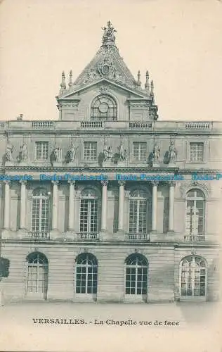 R027806 Versailles. La Chapelle Vue de Face