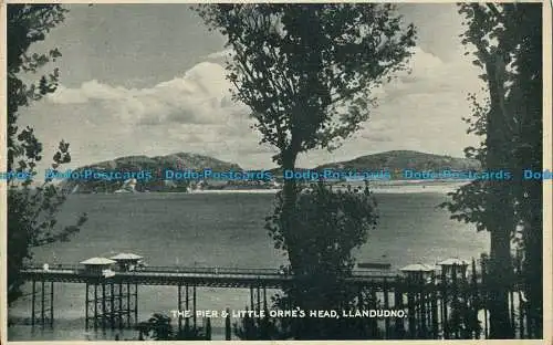 R028486 Der Pier und der kleine Ormes-Kopf. Llandudno. Dennis