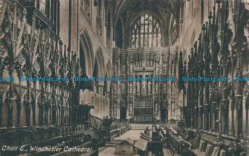 R028489 Chor E. Winchester Cathedral. Valentine