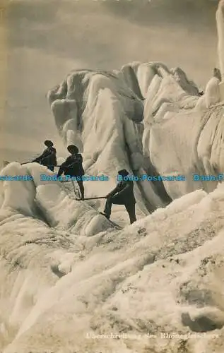 R027934 Uberschreibung des Rhonegletschers. E. Goetz