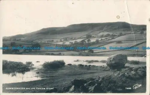 R027319 Semmerwater and the Carlow Stone. Walter Scott. Nr 7446. RP. 1962