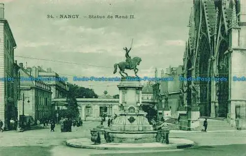 R027989 Nancy. Statue de Rene II. C. Lardier