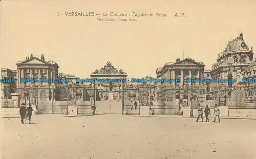 R028636 Versailles. Das Schloss. Vorderansicht. A. Papeghin. Nr 3