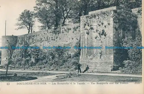 R028671 Boulogne sur Mer. Die Remparts und das Tennis. Neurdein Freres. Nr 63